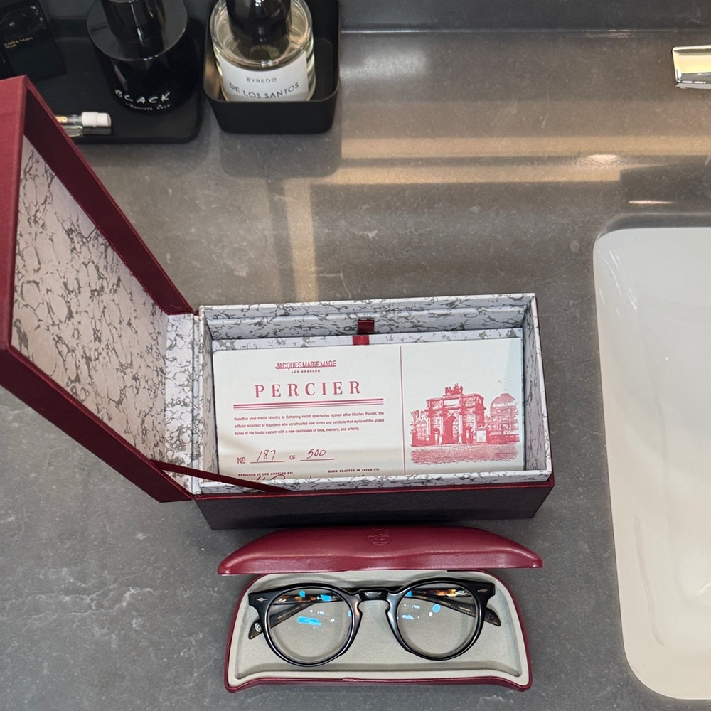 Authentic Jacques Marie Mage Percier optical glasses- worn condition